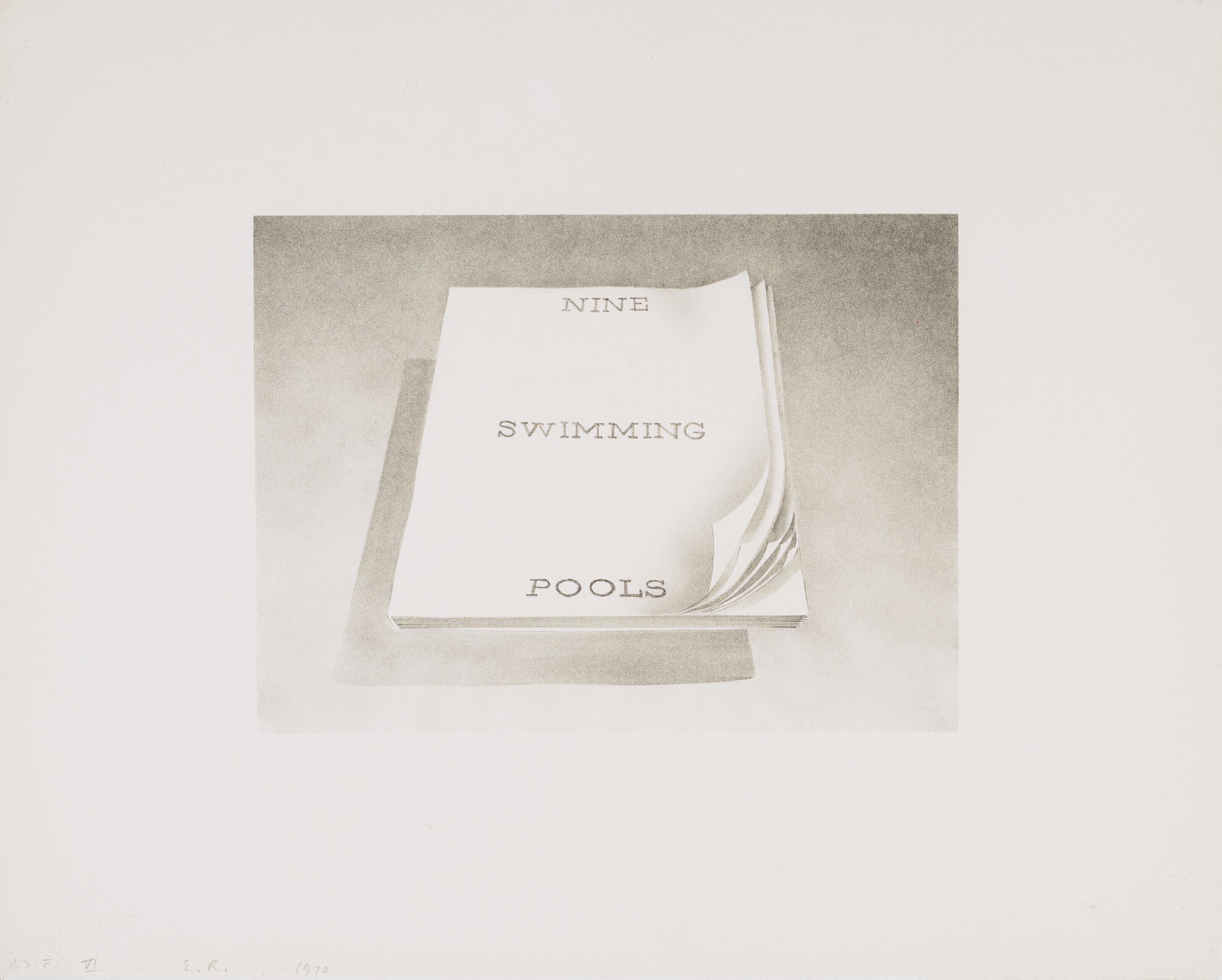 Ed Ruscha | Nine Swimming Pools, from The Book Covers Series (1970 ...
