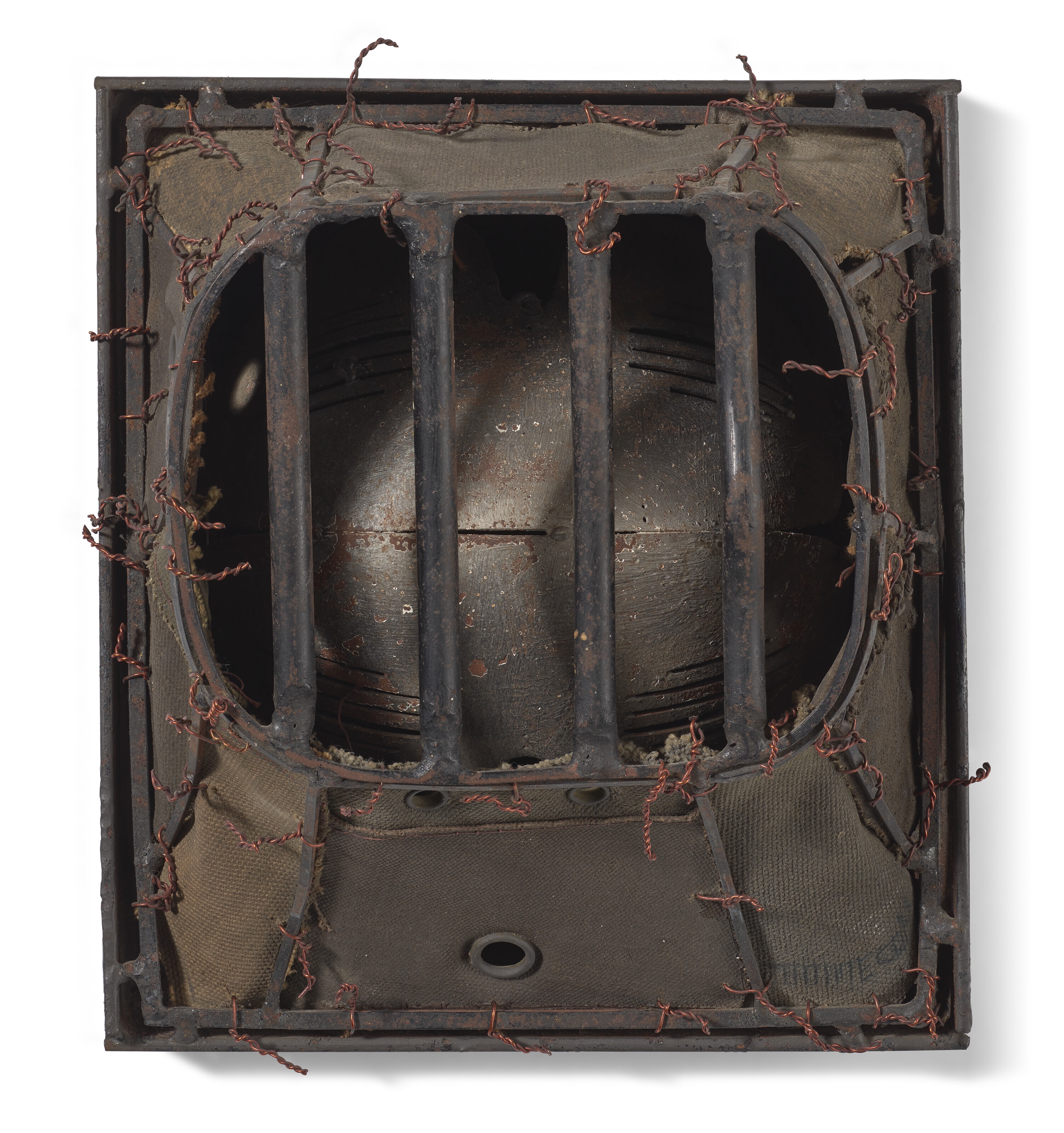 Artwork by Lee Bontecou, Untitled, Made of welded steel, canvas and wire