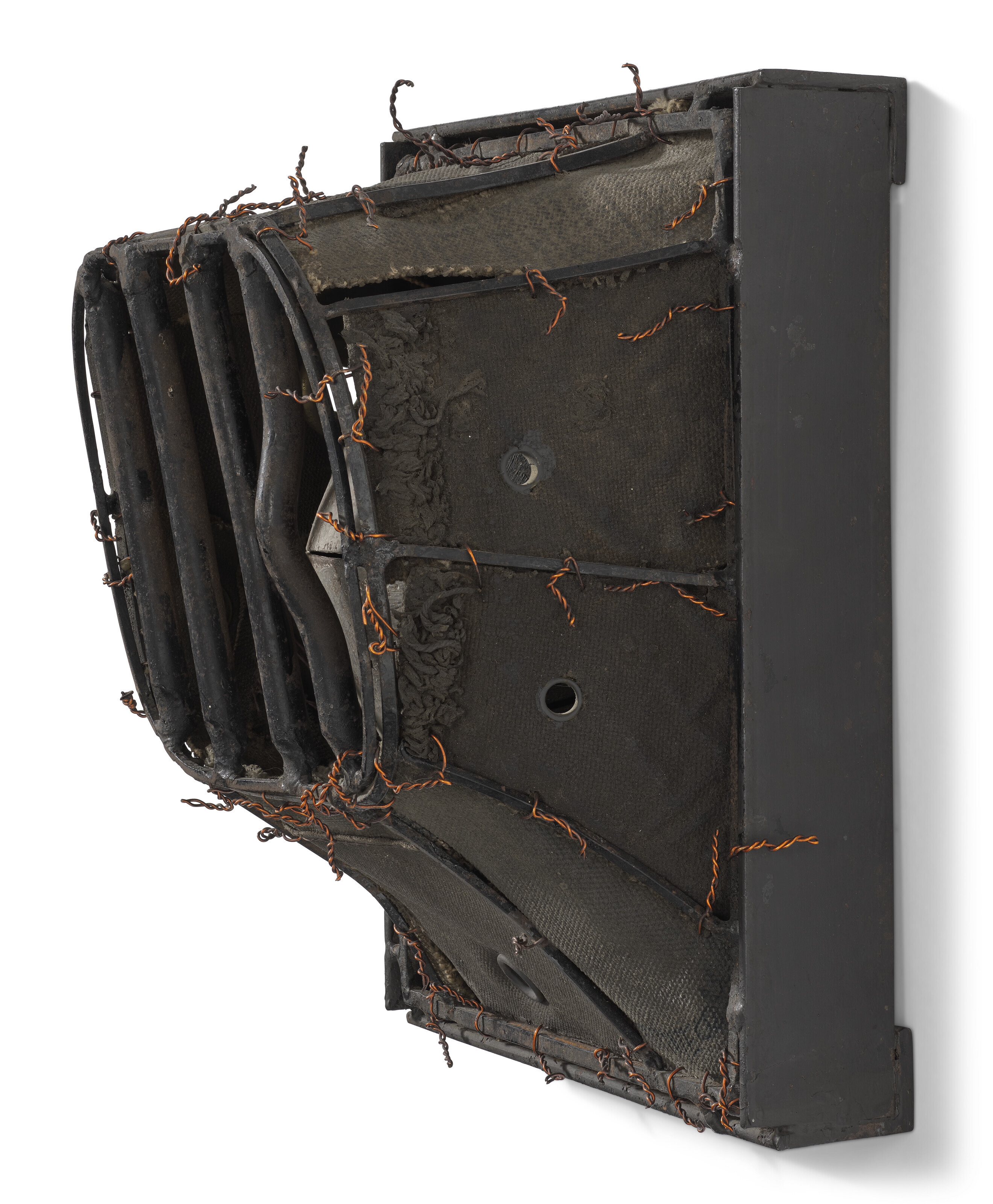 Artwork by Lee Bontecou, Untitled, Made of welded steel, canvas and wire