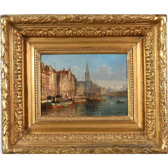 Vue d’une ville du Nord by Pierre Justin Ouvrié, 1867