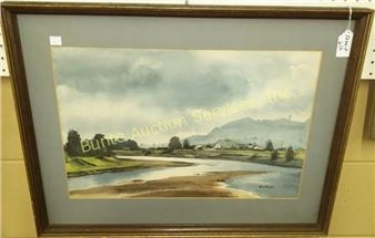 Sunlit landscape, - Sid Dyke