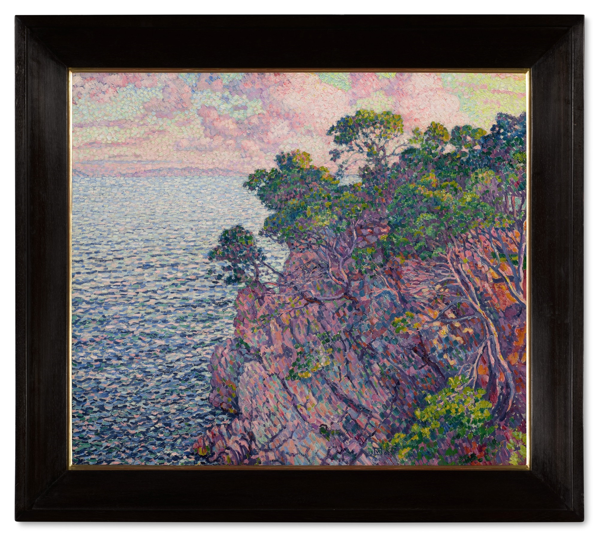 Artwork by Théo van Rysselberghe, La pointe du Rossignol (Cap Layet), Made of oil on canvas