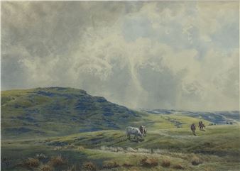 Cattle Grazing in the Uplands - Henry Raphael Oddy