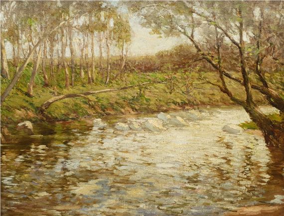Paul Paul | Wooded River Landscape | MutualArt