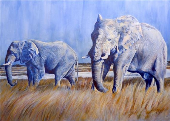 ETOSHA TUSKERS by Gordon Howard