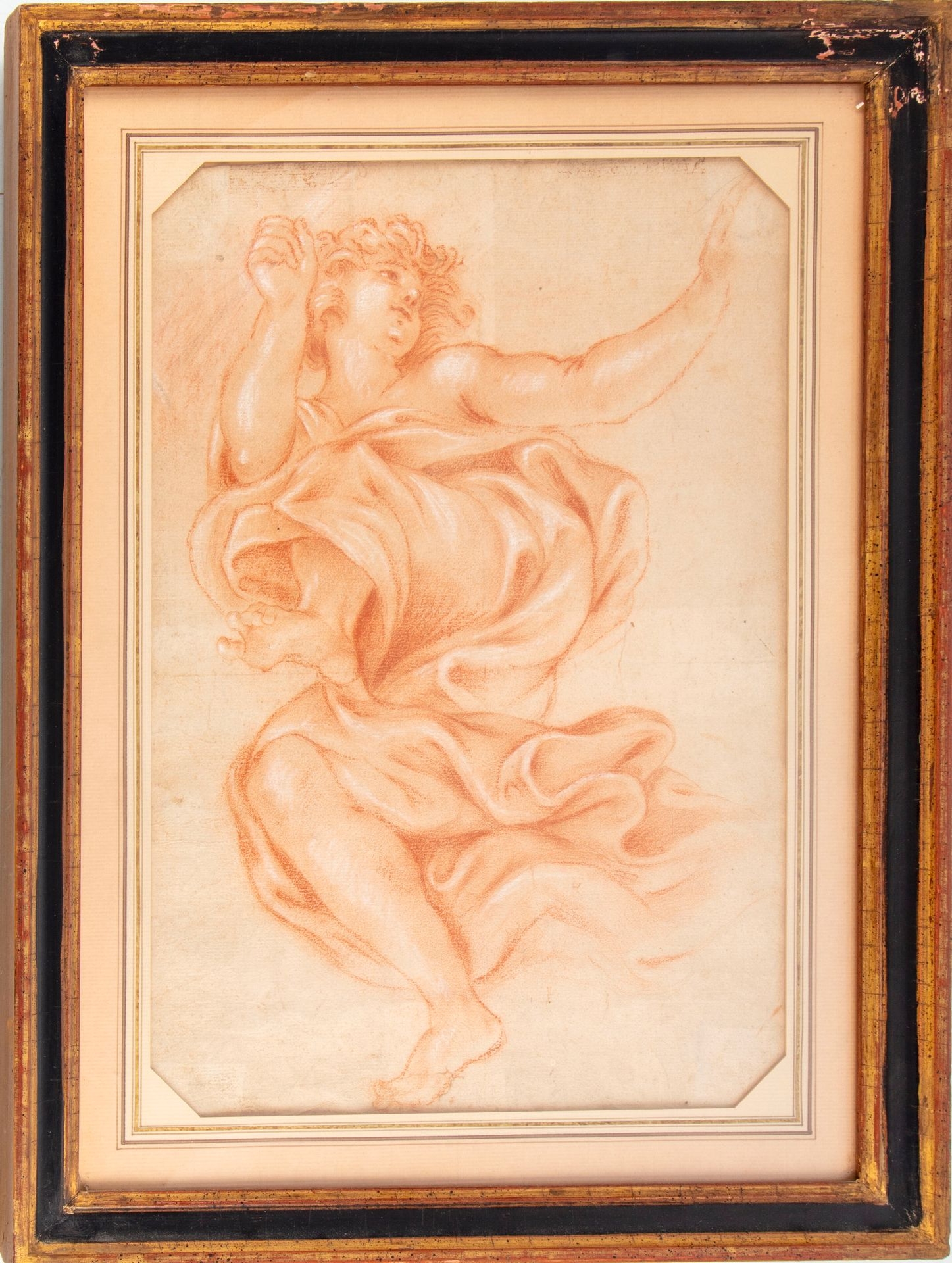Angel with drape by French School, 18th Century