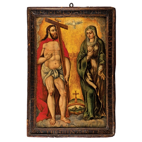 Cristo Resucitado con la Virgen by Spanish School, 16th Century