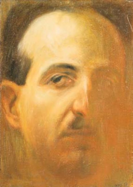 Artwork by Dietmar Gross, Selbst 1987, Made of Oil on panel