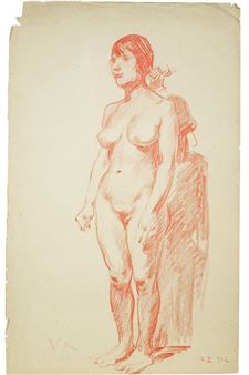 Nude model - Vassili Nikolaevich Masiutine