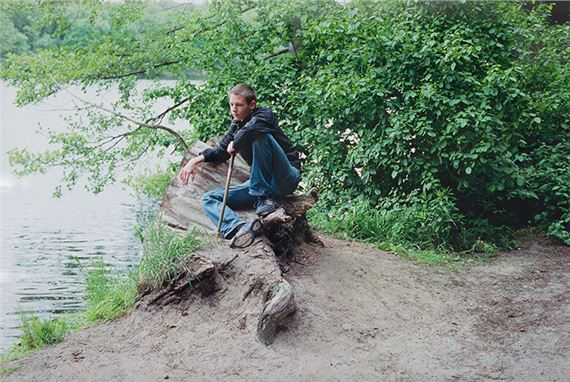 Boy on Stump by Stephen Waddell, 2004