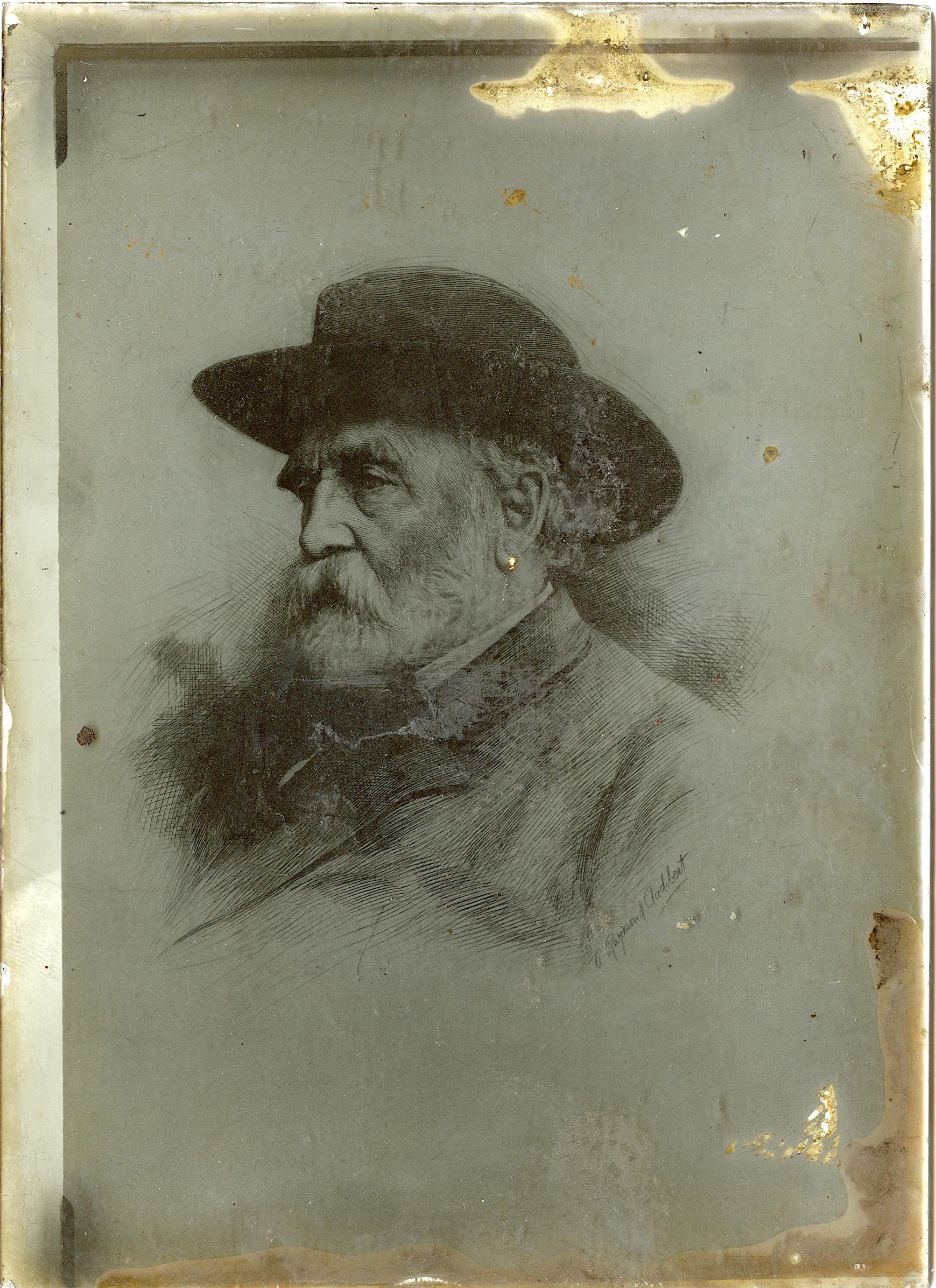 Artwork by P. Raymond Audibert, Old Glass Plate, Made of Etching