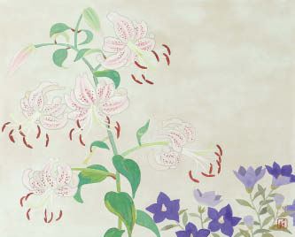 Lilies by Meiji Hashimoto
