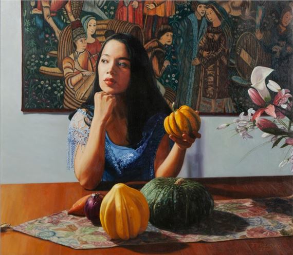 Lady at the Table by J. McIntyre, 2000