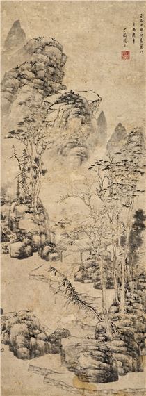 Mountain Pavilion by Huang Gongwang