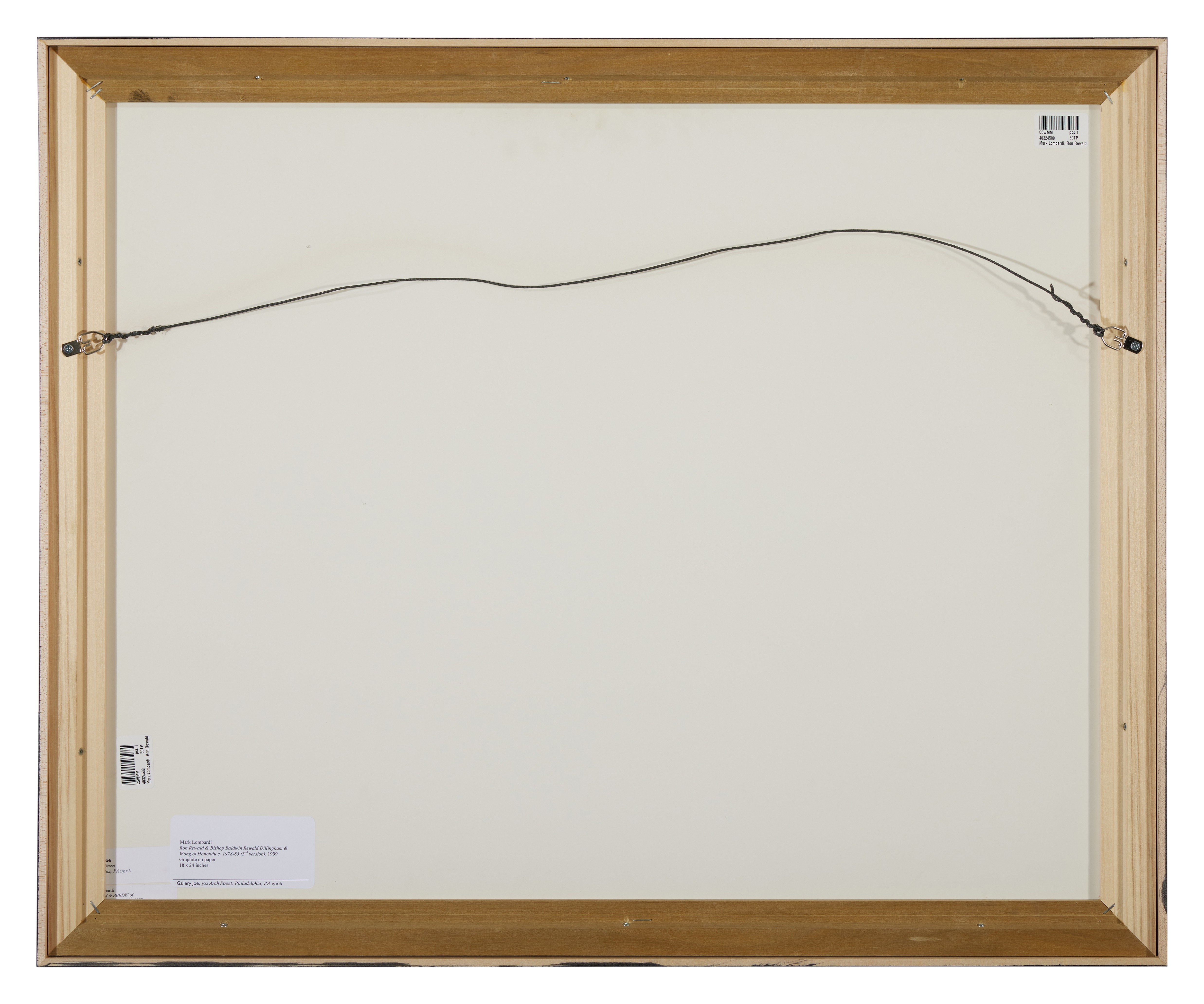 Artwork by Mark Lombardi, Ron Rewald & Bishop Baldwin Rewald Dillingham & Wong of Honolulu  (3rd version), Made of graphite on paper