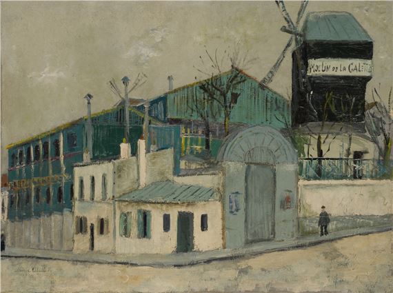 Moulin de la galette à Montmartre by Maurice Utrillo, Executed in 1913
