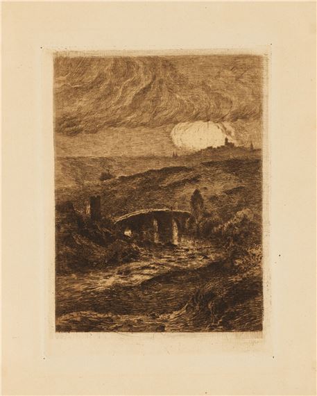 The old bridge by Eugène Viala