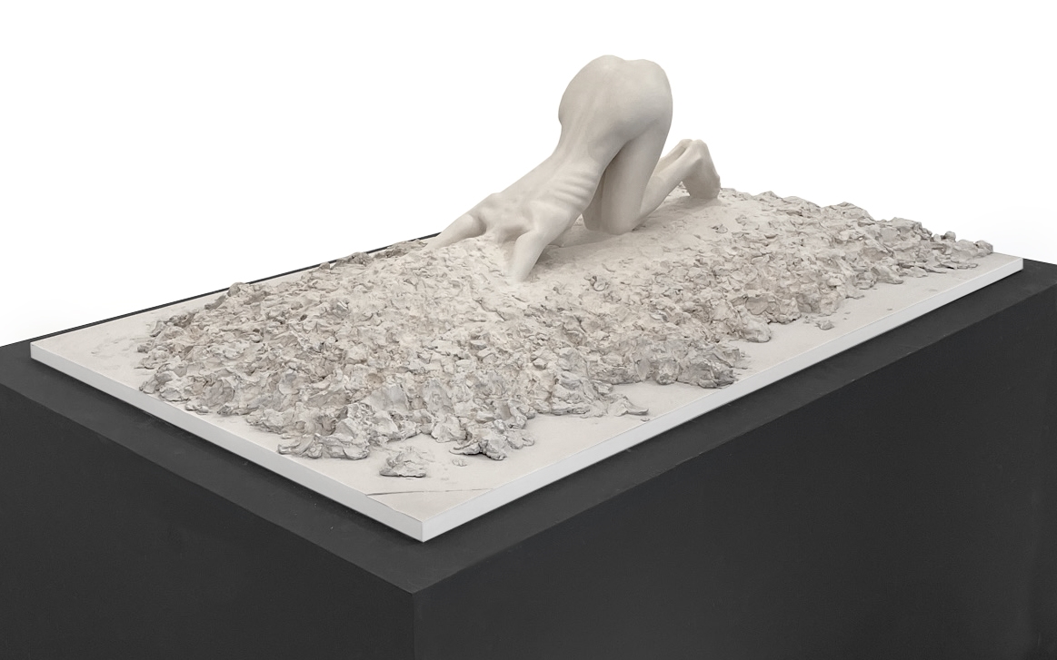 Artwork by Artem Dmytrenko, MATERIAL, Made of gypsum, acrylic resin