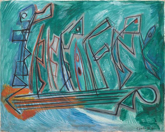 Study in Green by Louis Schanker