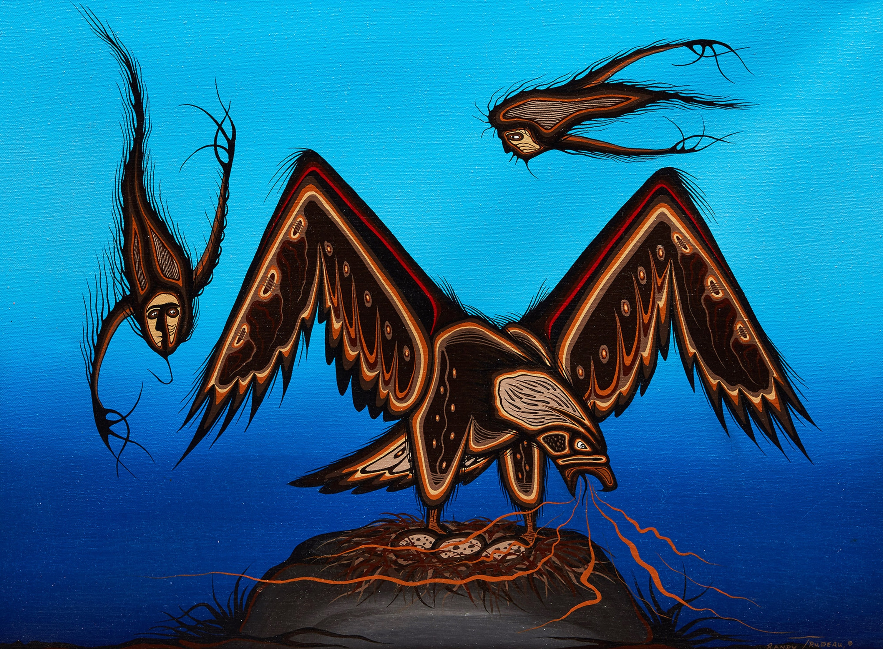 Randy Trudeau | Eagle and Spirits | MutualArt