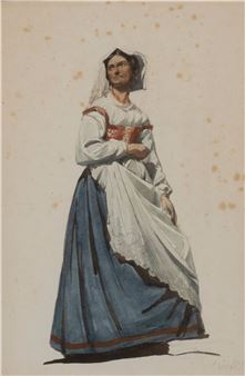 Woman of Tripoli; Man in costume - Theodor Canneel
