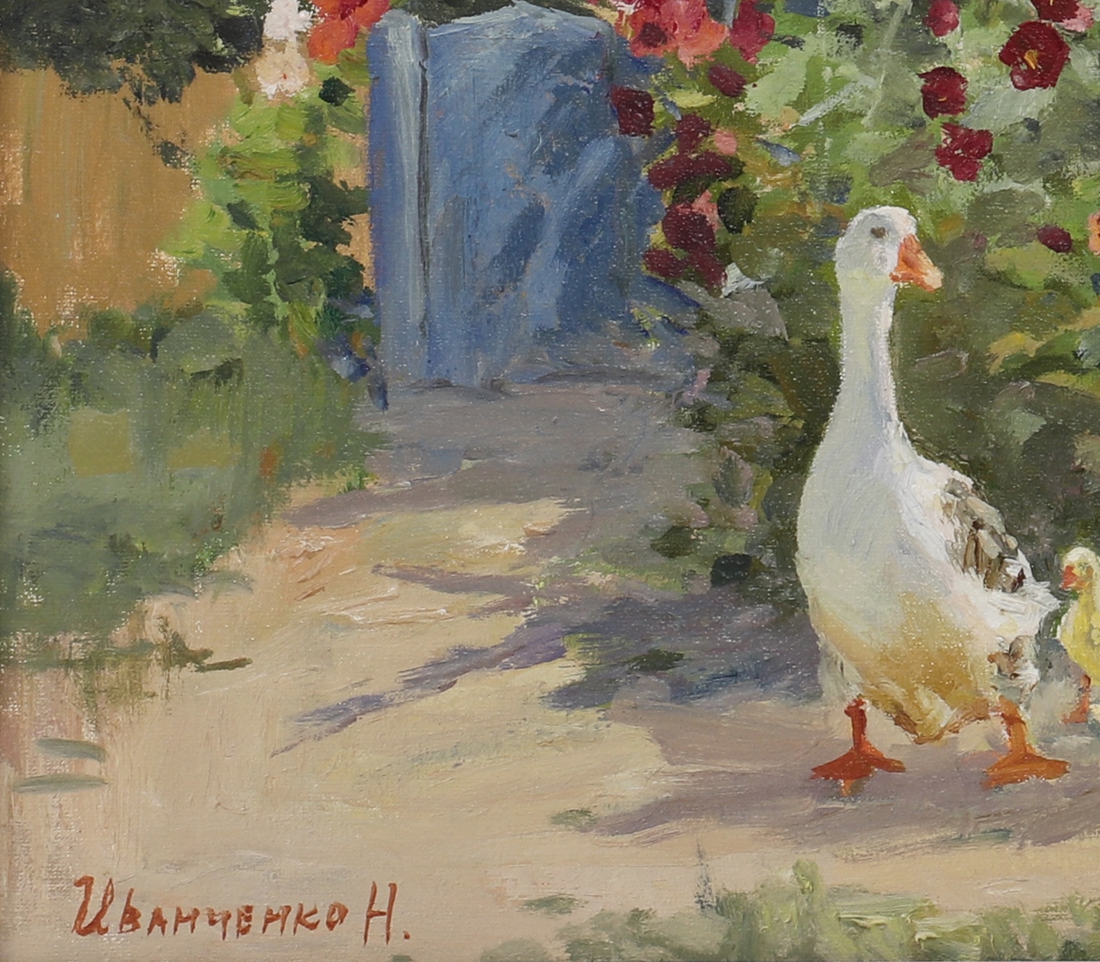 Artwork by Natalya Ivanchenko, The village view, Made of oil on canvas