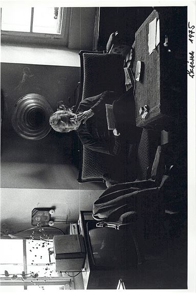 Václav Havel kouřící by Oldřich Škácha, 1975