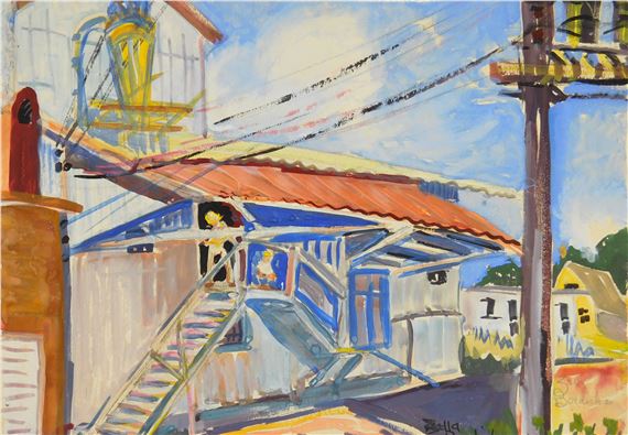 Factory Scene by Zella Boedicker