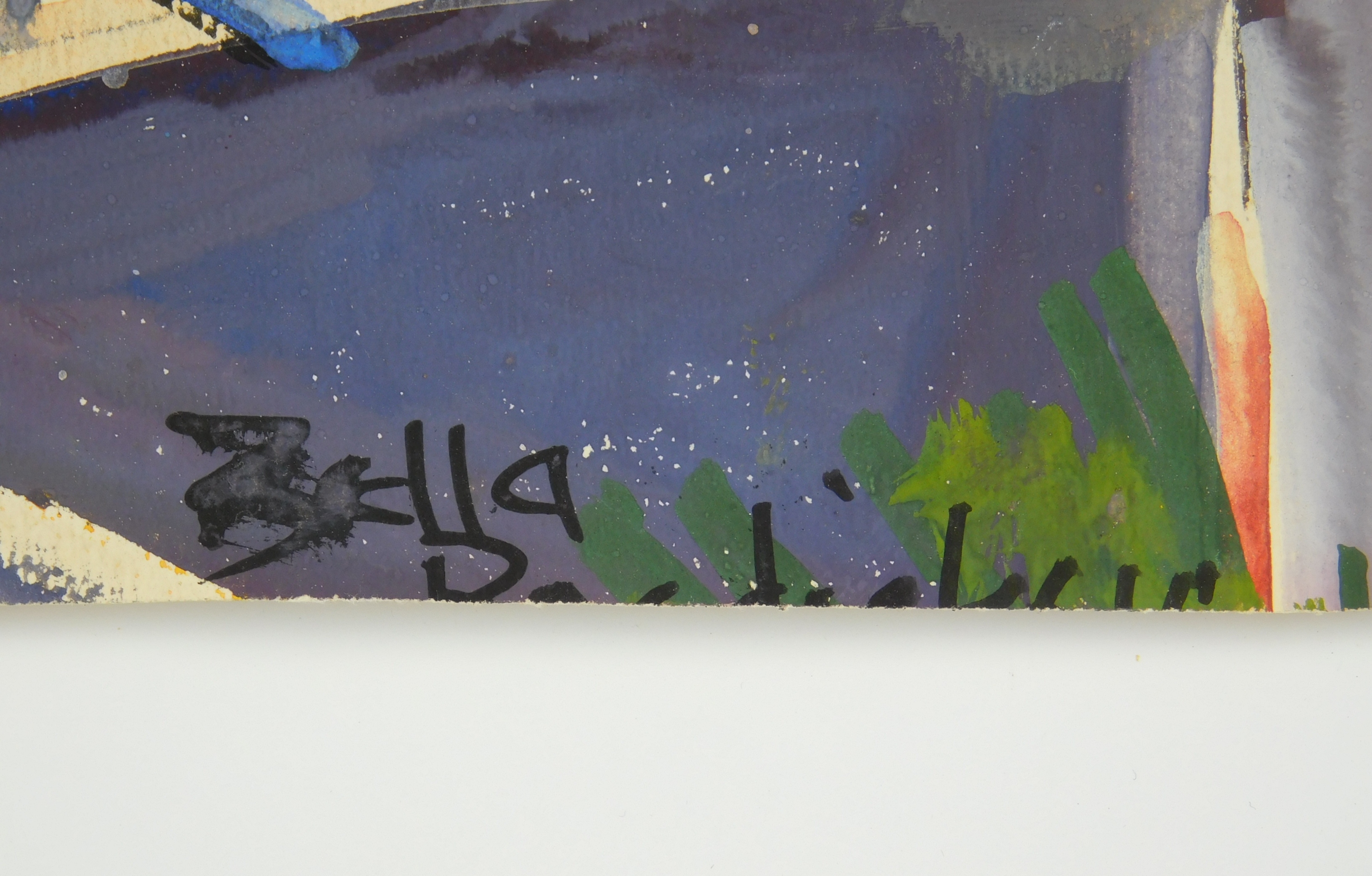 Artwork by Zella Boedicker, Factory Scene, Made of watercolor on paper