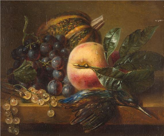 Still life by Adriana Johanna Haanen, 1855