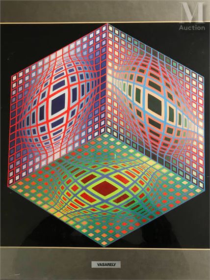 Victor Vasarely | Cube géométriques | MutualArt