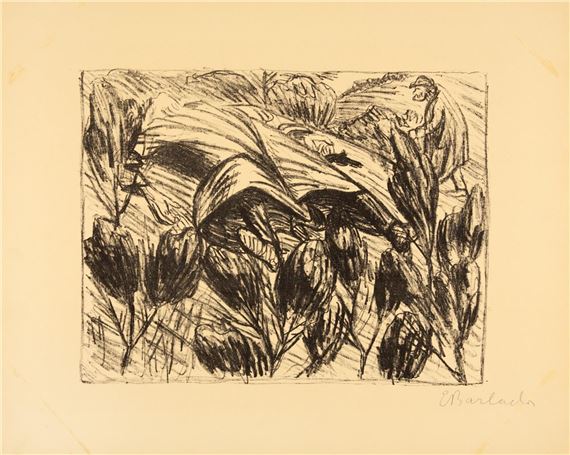 DER SCHUSS (AUS: DER ARME VETTER) by Ernst Barlach, 1919