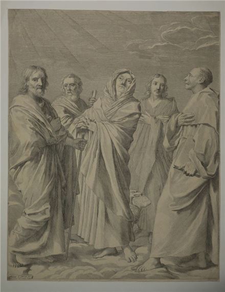 The Parentage of the Virgin by Claude Mellan, 1648