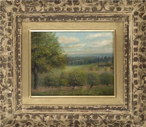 wide spring landscape with fruit trees - Olga Vion