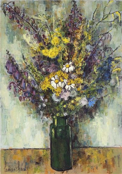 Flower still life by Pierre Lemarchand