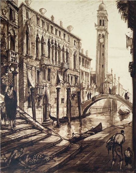 Venice, palaces and gondolas