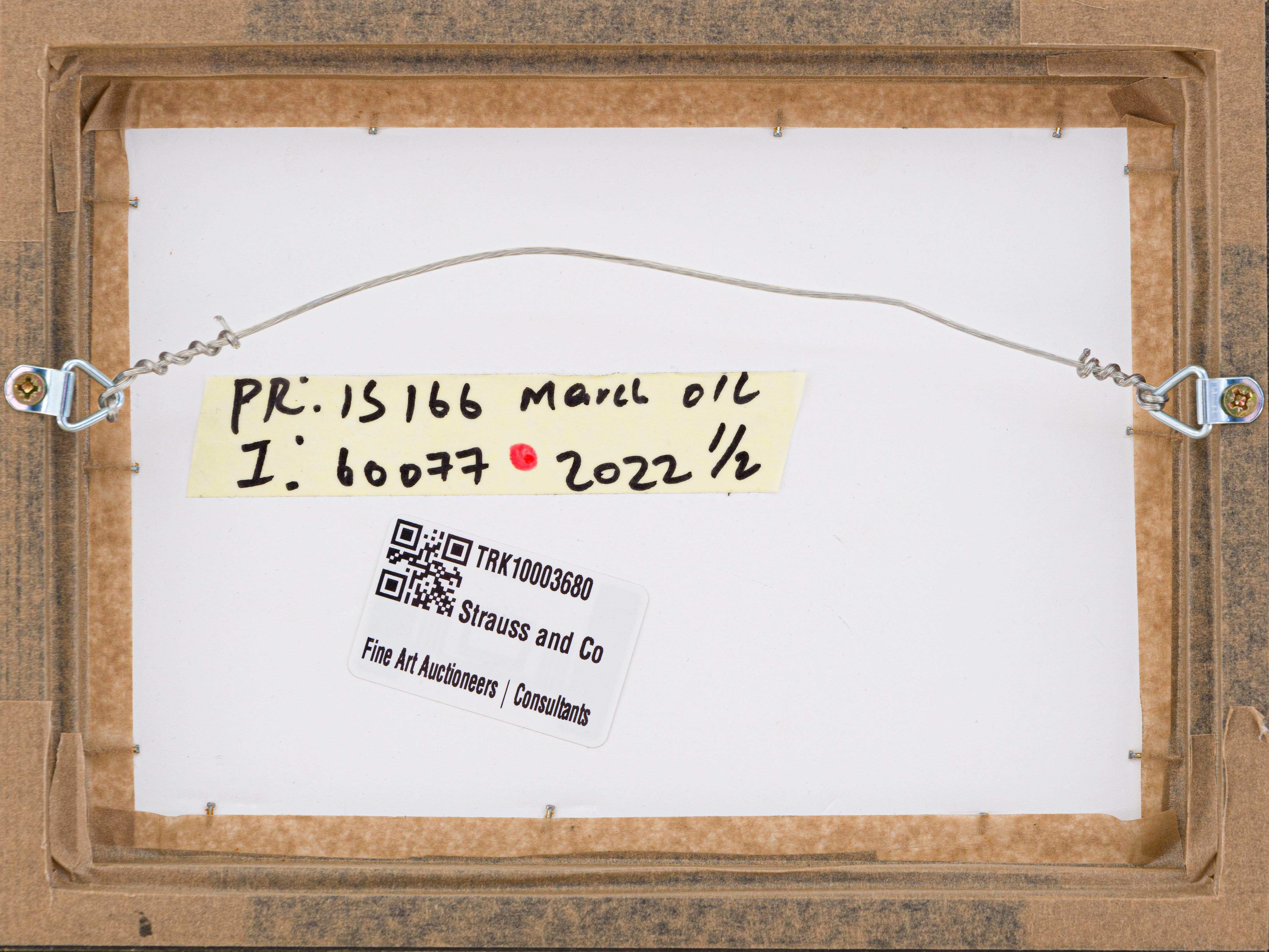 Artwork by Esther Mahlangu, Ndebele Designs, Made of acrylic on canvas laid down on board