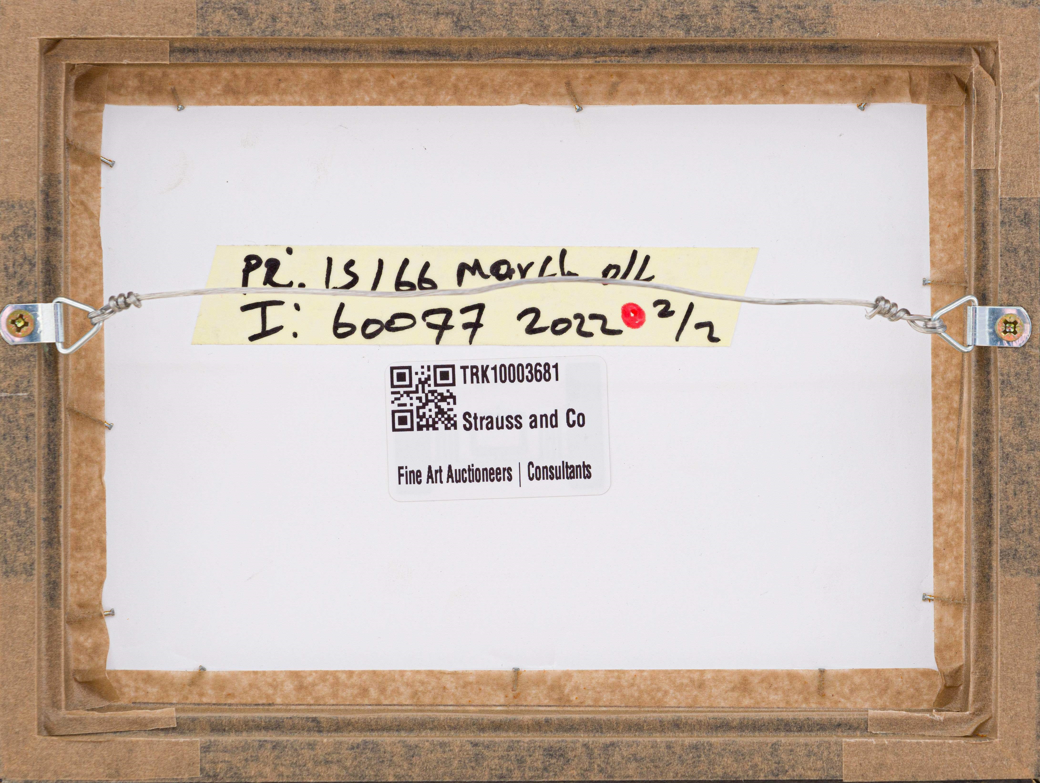 Artwork by Esther Mahlangu, Ndebele Designs, Made of acrylic on canvas laid down on board