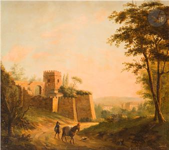 Animated landscape - Claude Antoine Jacob