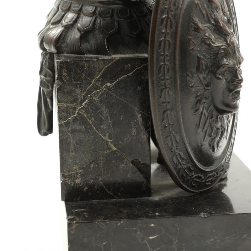 Artwork by Carl Kauba, Ajax, Made of patinated bronze