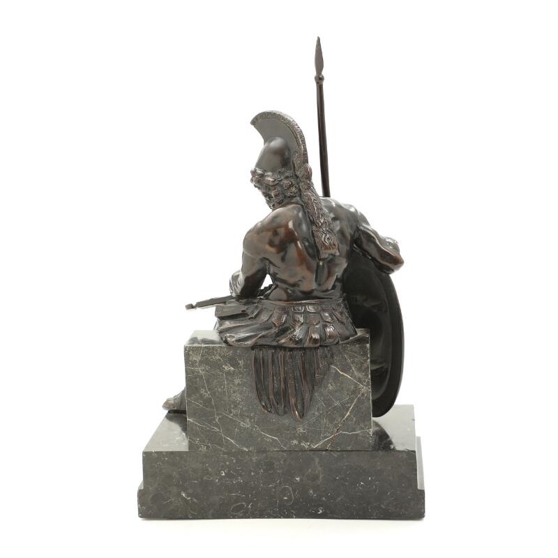 Artwork by Carl Kauba, Ajax, Made of patinated bronze