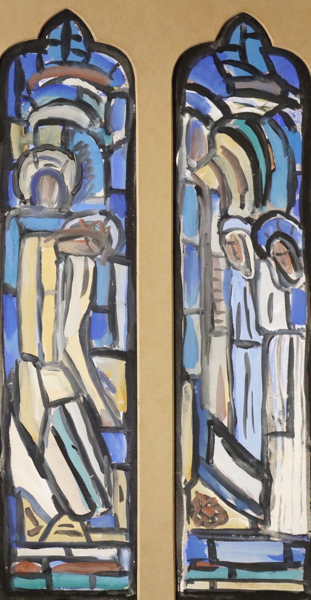 Evie Hone STUDY FOR THE ENTOMBMENT STAINED GLASS WINDOWS MutualArt
