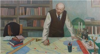 Lenin in the study - Petr Basanets