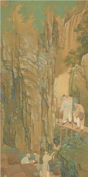 Raisho Tanaka | Deep Ravine Waterfall | MutualArt