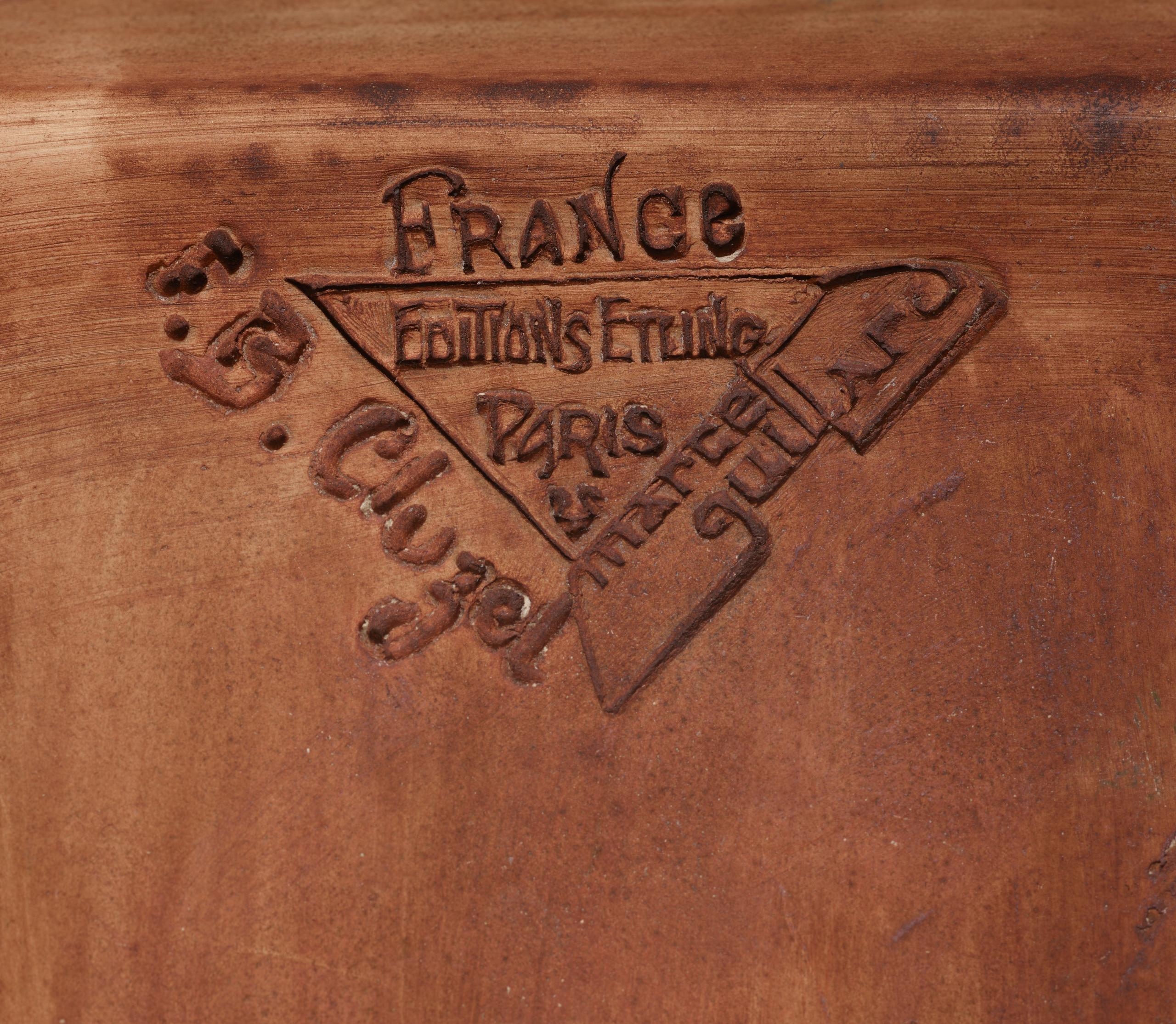 Artwork by Boris Oscarovich Frödman-Cluzel, Marcel Guillard, Nude Dancer, Made of ceramic with polychrome enamel