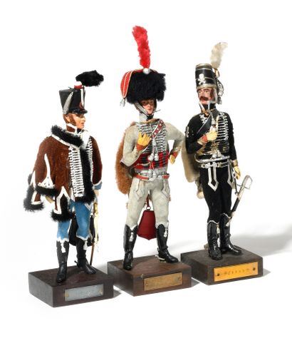 Lieutenant du 3 ème Hussard. Figurine Marcel Riffet