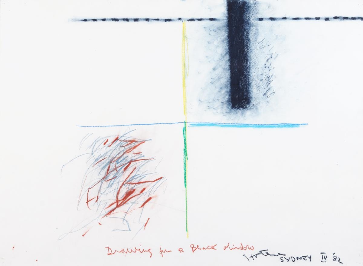 Ralph Hotere | Drawing for a Black Window (1982) | MutualArt