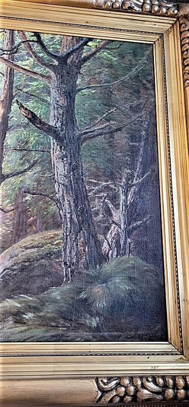 Artwork by Peter Busch, Forest scenery, Made of Oil on canvas