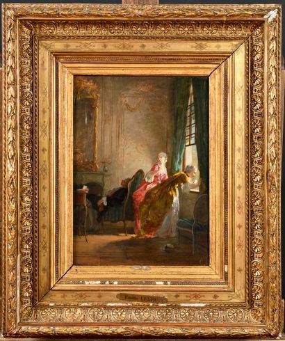 Le billet doux by Louise Émilie Leleux-Giraud