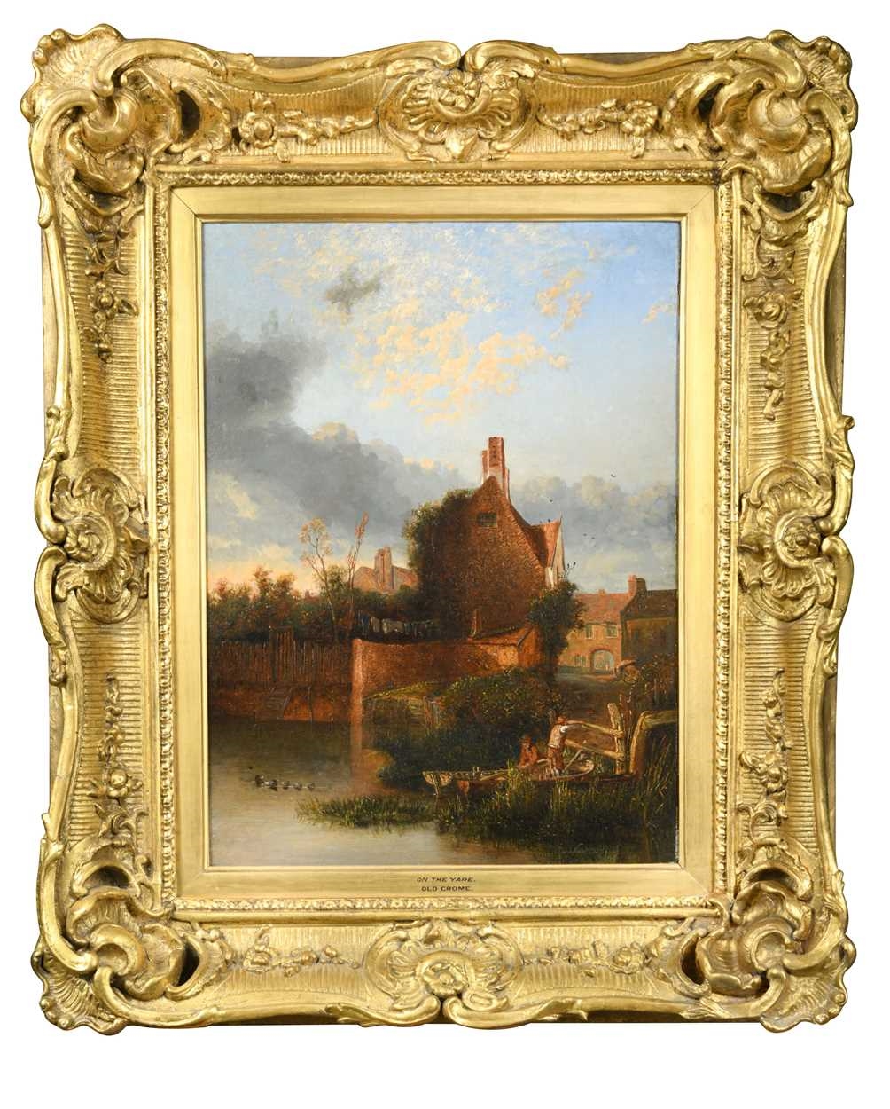 Artwork by John Berney Crome, St Martin's Gate, Made of oil on panel